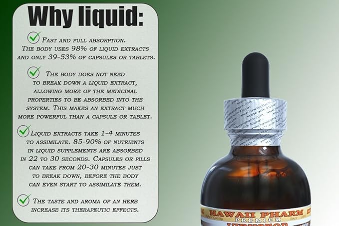 Garlic Alcohol-Free Liquid Extract, Organic Garlic (Allium sativum) Dried Powder Glycerite Hawaii Pharm Natural Herbal Supplement 32 oz Unfiltered