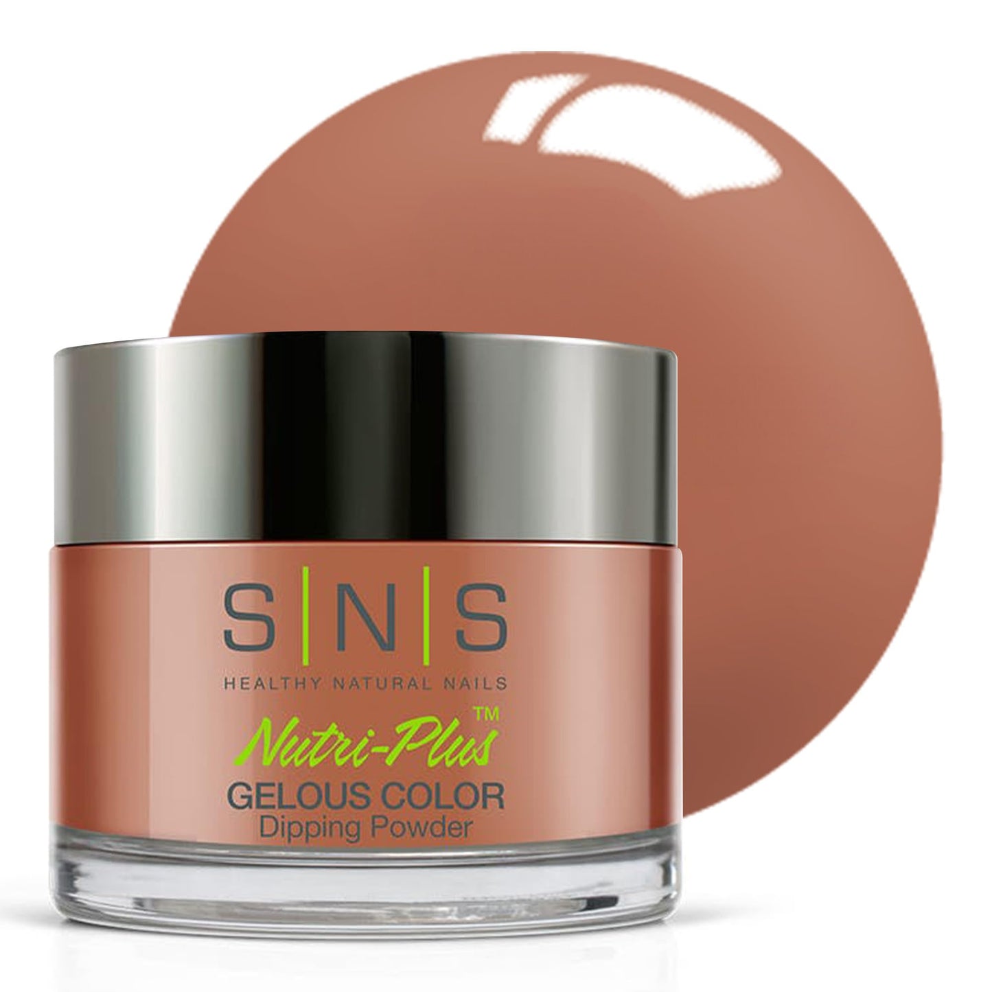 Sns Nail Dip Powder, Gelous Color Dipping Powder - Mochachino (Brown) - Long-Lasting Dip Nail Color Lasts 14 Days - Low-Odor & N