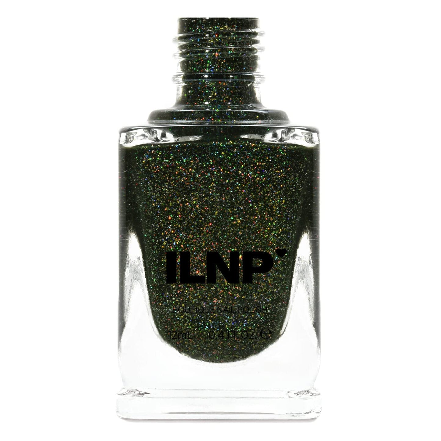 Ilnp Ski Lodge - Deep Mossy Green Holographic Nail Polish