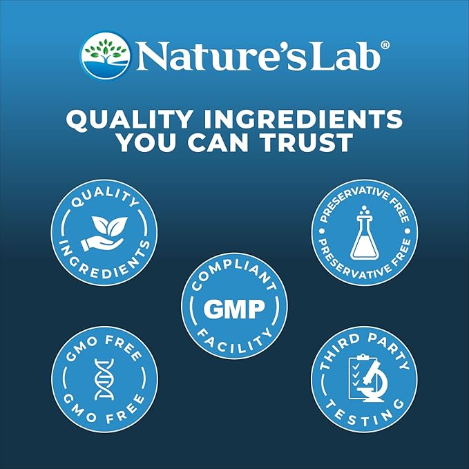 Nature's Lab Turmeric Extract with Curcumin C3 & BioPerine 1000mg - Promotes Cardiovascular, Digestion and Immune Health - 60 Capsules (30 Day Supply)
