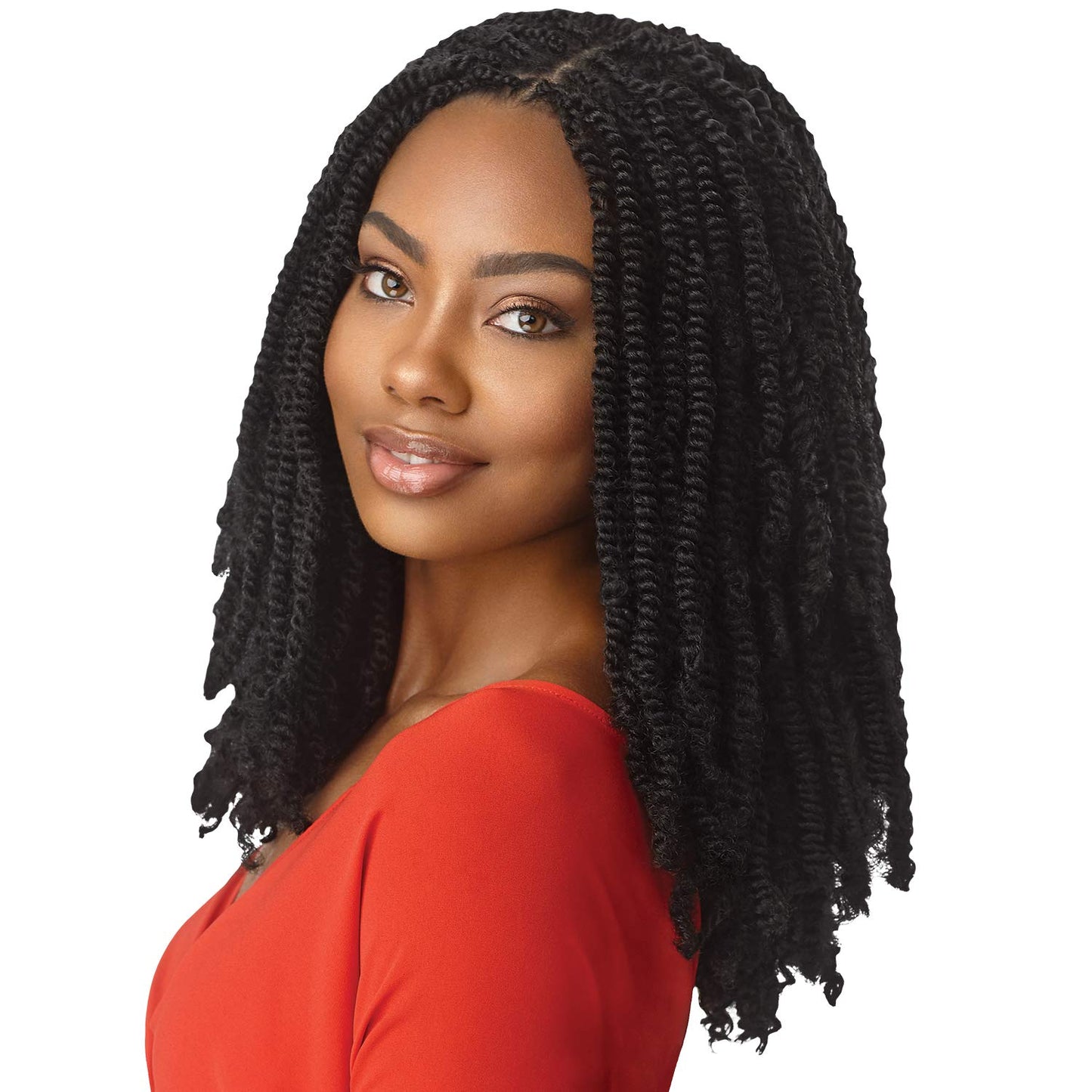 Multi Pack Deals! Outre Synthetic Braid - X Pression Twisted Up Springy Afro Twist 16 (5-Pack, 2T1B/425)