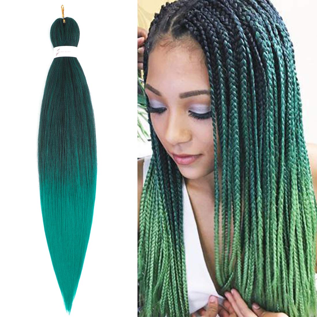 Callia Braiding Hair Pre Stretched Braiding Hair 26 Inch 8 Packs Professional Prestretched Synthetic Braiding Hair Itch Free Yak
