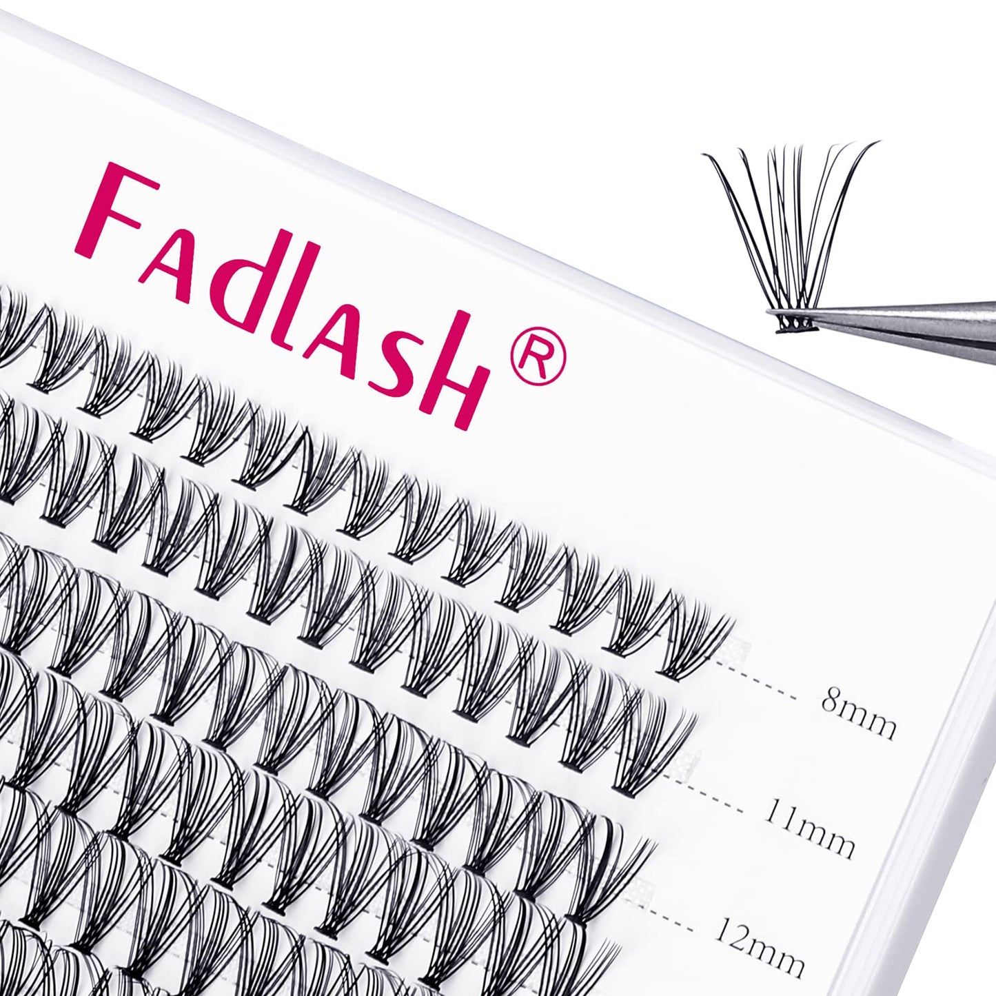 Diy Eyelash Extension 10D 20D 30D 40D Cluster Lashes Mixed Tray Natural Long Mink Individual Lashes Reusable False Eyelashes Ext
