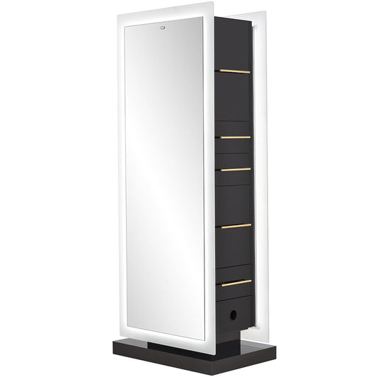 Beauty Salon Led Lighting Double-Sided Styling Station Salon Mirror Lighted Make-Up Station Magic Double
