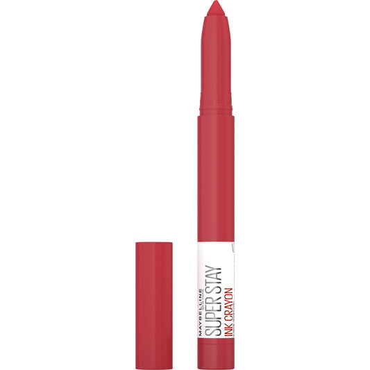 Maybelline Super Stay Ink Crayon Matte Longwear Lipstick Makeup, 140 Work For It, 0.04 Oz