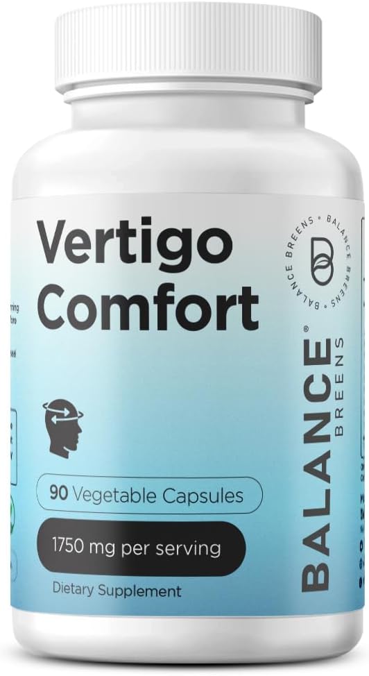 Balance Breens Vertigo Relief 1750mg + Zinc 50mg Supplement Combo
