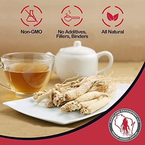 Dairyland American Ginseng Powder 16 oz and Capsules 150 ct of Wisconsin Ginseng – Direct from Farmer to Consumer 西洋参