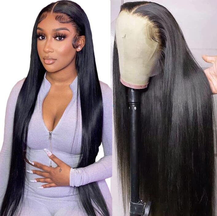 Nvl Lace Front Wigs Human Hair Pre Plucked With Baby Hair 200 Density 13X4 Hd Transparent Straight Lace Front Wigs For Women Hum