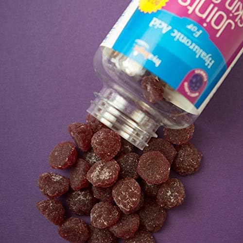 Hyalogic Hyaluronic Acid Gummies Mixed Berry Flavor HA Gummies – Gluten-Free Gummy Vitamins for Adults - HA Supplement for Skin & Eyes (30 Count)