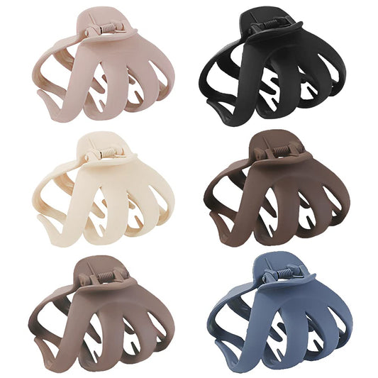 Big Claw Hair Clips For Thick Hair, 3.2'' Matte Octopus Large Clips For Women And Girls, Strong Hold Jumbo Clips For All Hair Ty