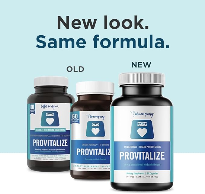BB Company Provitalize | Womens Probiotic, Menopause | Joint Support, Sexy Midsection Curves, Digestive Health, Menopause Bloat | Turmeric Curcumin Moringa | Packaging Vary | 3 Pack