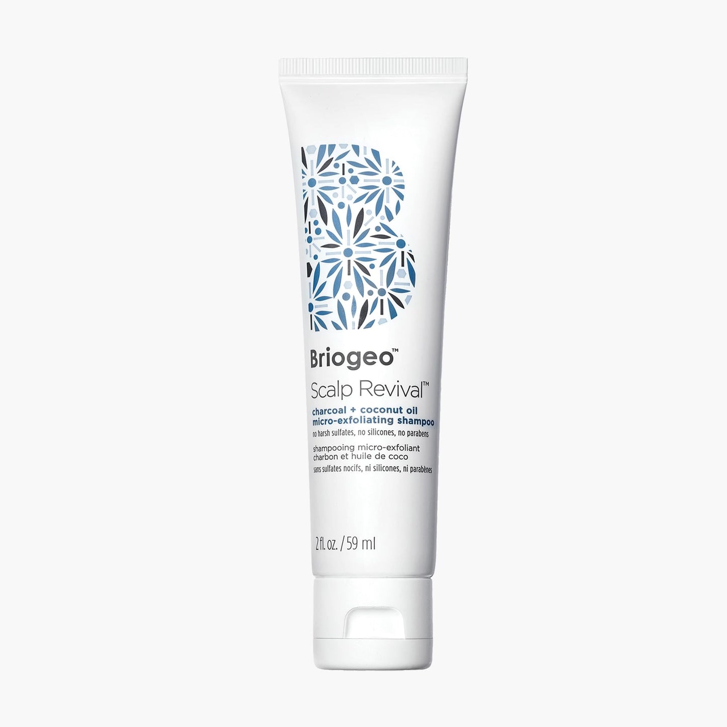 Briogeo Scalp Revival Exfoliator Charcoal Shampoo, Treatment For Dry & Itchy Scalp, Clarifying Shampoo For Build Up, 2 Fl Oz