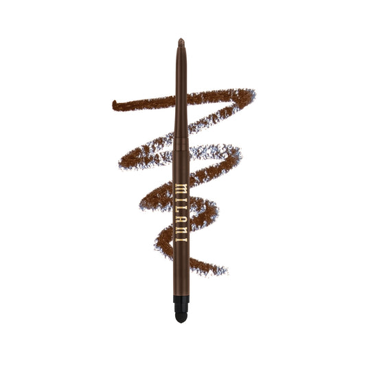 Milani Stay Put Eyeliner - Semi-Sweet (0.01 Ounce) Cruelty-Free Self-Sharpening Eye Pencil With Built-In Smudger - Line & Define