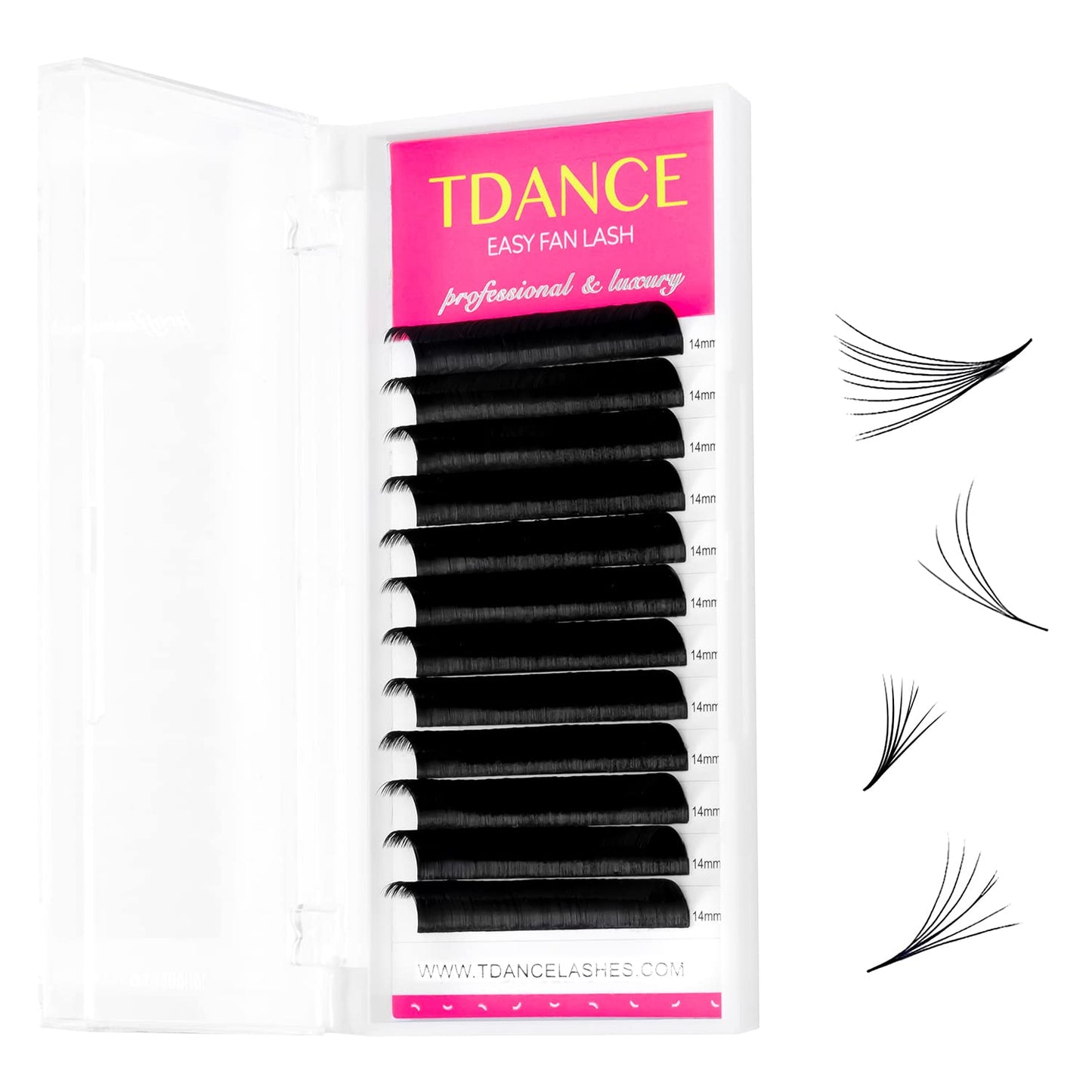 Tdance Eyelash Extension Supplies Rapid Blooming Volume Eyelash Extensions Thickness 0.07 Dd Curl 12Mm Easy Fan Volume Lashes Se