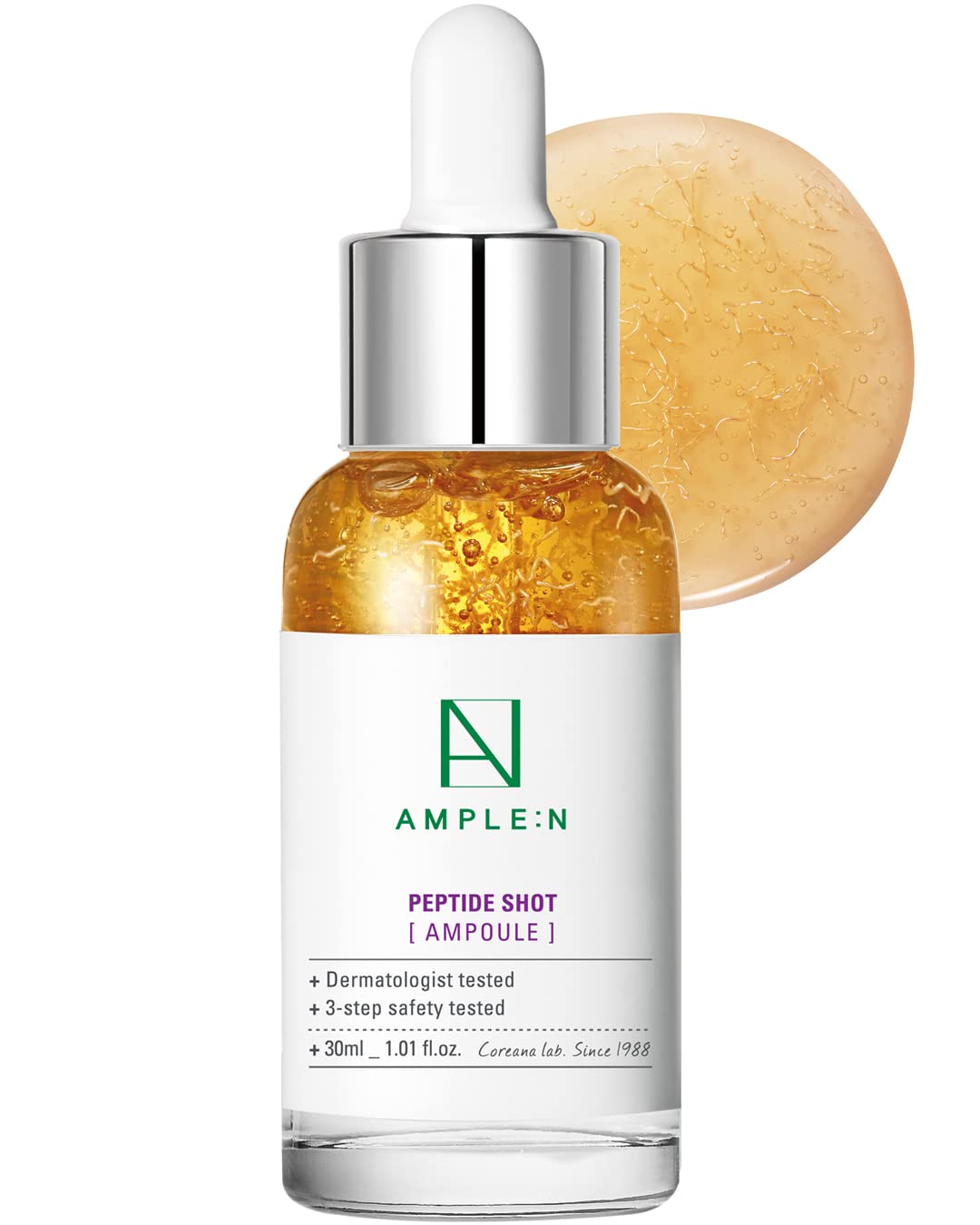 Cor  Ana Ample:N Peptide Shot Serum - Anti-Aging Face Serum With Peptide Threads To Minimize Wrinkles And Improve Firmness - Pep
