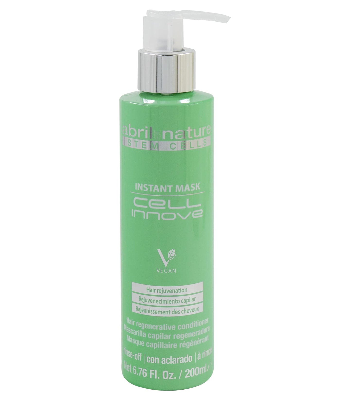 abril et nature - Instant Mask Cell Innove - Moisturising Hair Mask - 200 ml - For Damaged Hair - Hair Treatment with Stem Cells