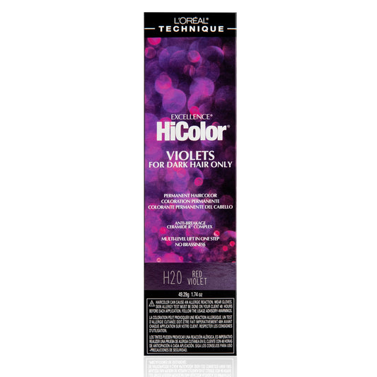 L'Or  Al Technique Hicolor Violet & Blacks Permanent Hair Color | Anti-Breakage Ceramide R Complex | Multi-Lift With No Brassine