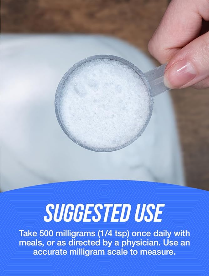 BulkSupplements.com Calcium Acetate Powder - Calcium Supplement - Food Grade & Gluten Free, 500mg (125mg Calcium) per Serving, 500g (1.1 lbs) (Pack of 1)