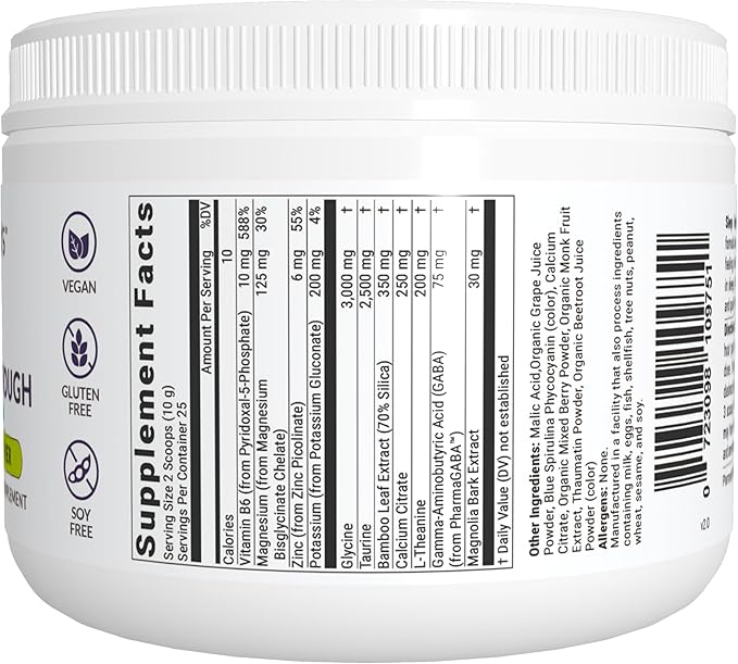 BIOptimizers Sleep Breakthrough 2.0 – Natural Support Supplement | Calming Relief Aid Adults | Non Habit Forming | 202.5 g Powder Blue Berry Dreams