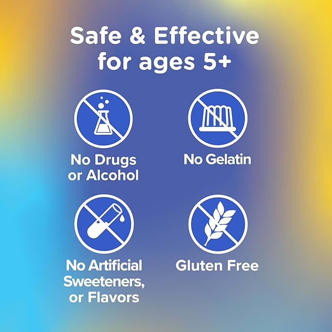 Zarbee's Children's Calm Gummy, Supports a Calm Mind & Body for Kids Ages 5+, Made with Magnesium, Chamomile & Vitamin B6, Natural Raspberry Flavor, 30 Count Gummies