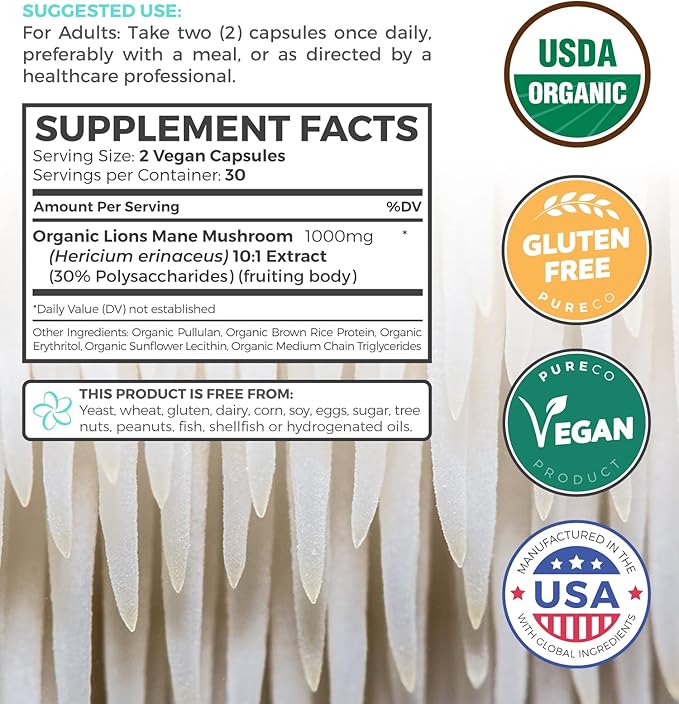 Cranberry Powder & Lions Mane (1-Month Supply) Mindful Cranberry Bundle of Organic Cranberry Concentrate Powder 50:1 Extract (100 Scoops) & Organic Lions Mane Mushroom 10:1 Extract (60 Caps)