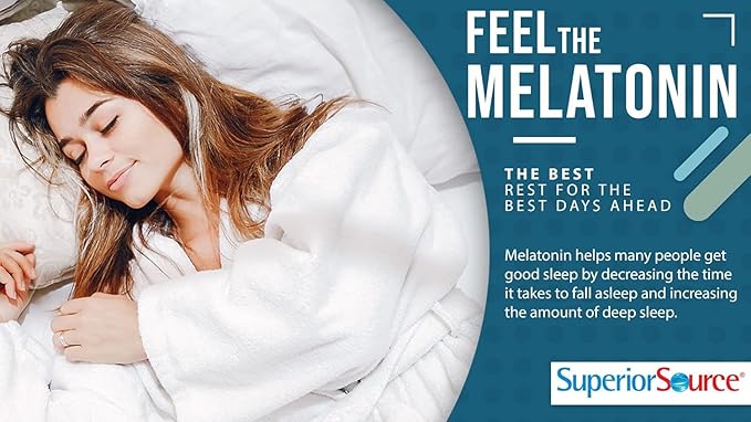Superior Source Melatonin 3 mg - Healthy Sleep Support Supplement for Adults - Melatonin Formula with Chamomile Aids Relaxation & Restful Sleep - 60 Sublingual Dissolving Tablets