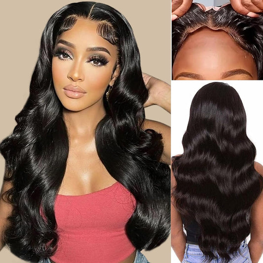 5X5 Body Wave Closure Wig Wear And Go Glueless Wigs Human Hair With Elastic Band 5X5 Hd Lace Closure Wigs Human Hair Pre Plucked