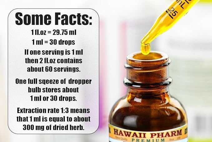 Ashwagandha Alcohol-Free Liquid Extract, Organic Ashwagandha (Withania Somnifera) Dried Root Glycerite Hawaii Pharm Natural Herbal Supplement 15x4 oz
