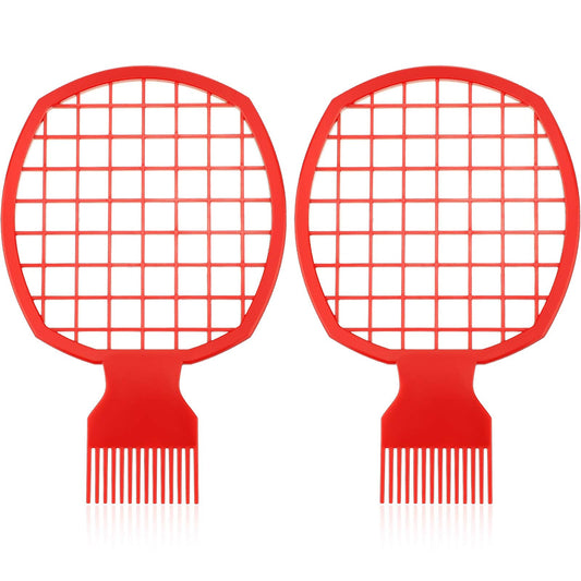 2 Pieces Twist And Curl Brush Tool For Natural Coils, Afro Hair, And Twist Hair (Red)