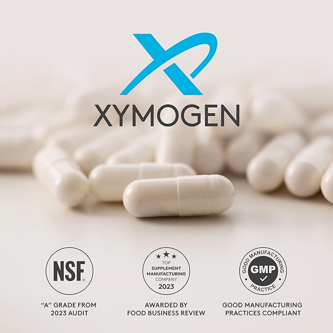 XYMOGEN Calcium, Magnesium Zinc MinRex Multi-Mineral Supplements - with Iodine, Selenium and Potasium to Support Mineral Repletion + Sports Nutrition (120 Soy, Gluten and Dairy-Free Capsules)