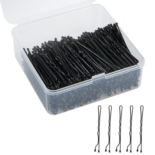 Black Bobby Pins, 400Pcs Hair Bobby Pins For Women, Bun Pins For Thick Hair Thin Hair And All Hair Types, Hair Pins With Case, 1