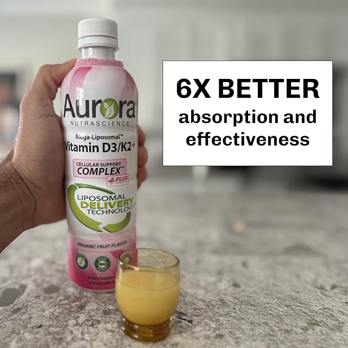 Aurora Nutrascience Mega-Liposomal Vitamin D3/K2 & Ultra Liposomal Biotin Bundle