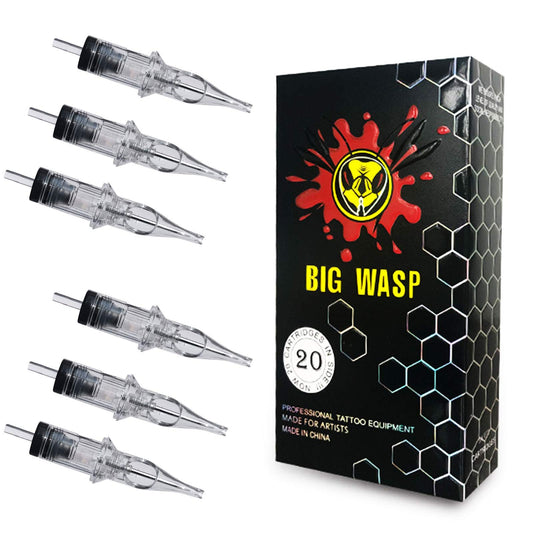 Bigwasp 4Th Generation Premium Tattoo Needle Cartridges #10 Bugpin 7 Round Liner (7Rl) 20Pcs