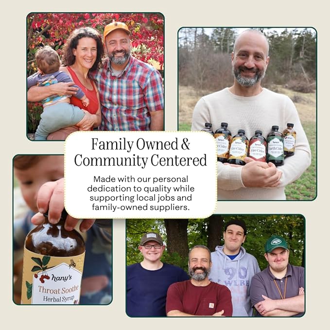 Hany's Harvest Sweet Fire Herbal Syrup – 8 fl oz | All-Natural Wellness Tonic, Apple Cider Vinegar, Raw Honey | Non-GMO, Gluten-Free, Handcrafted