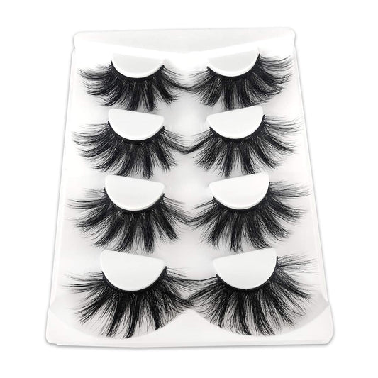 Mikiwi 25Mm Faux Mink Lashes, 25Mm Lashes, 6D Faux Mink Lashes, Faux Mink Eyelashes, Dramatic Lashes, 25Mm Faux Mink Eyelashes (