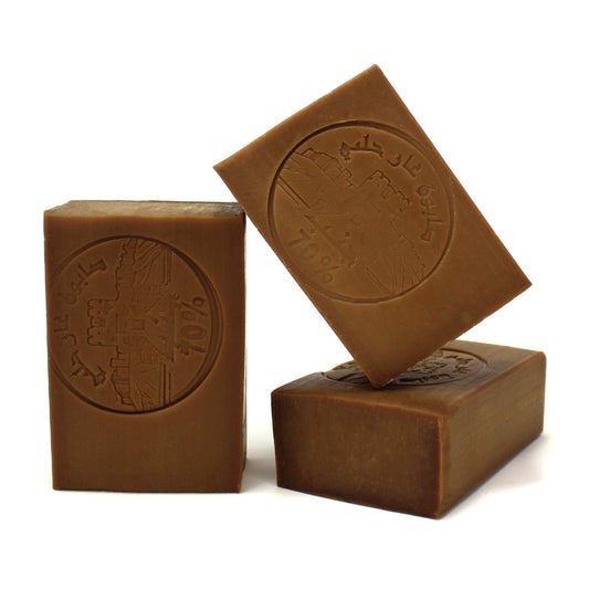 Lynpha Vitale Aleppo Soap Bar With Olive Oil And 70% Of Laurel Oil -Handmade Soap For Sensitive Skins, Original Recipe From Syri