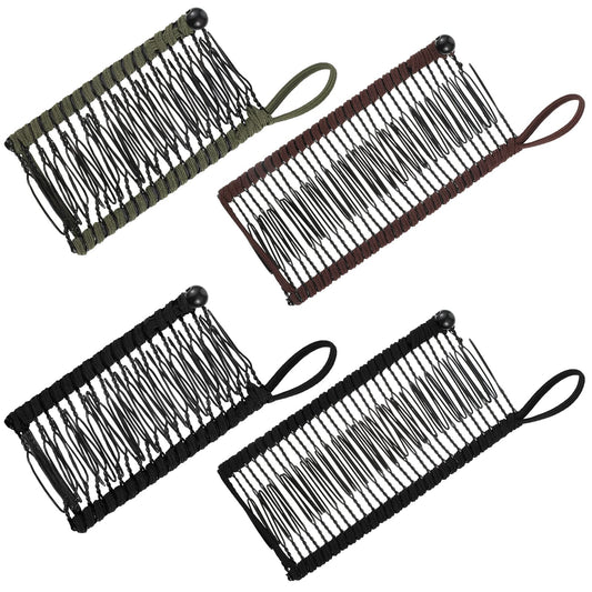 4 Pieces Banana Hair Clips For Women Large Small Size Vintage Clincher Comb Banana Hair Grip No Crease Hair Clips For Natural Cu