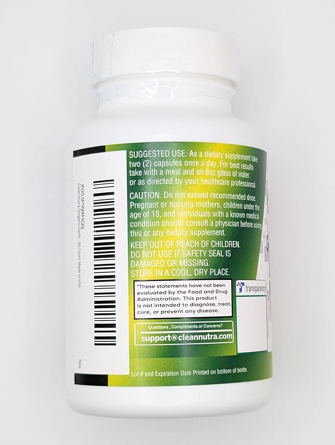 Clean Nutraceuticals Oregano Oil Garlic Extract Olive Leaf Black Seed Oil- Immune Support & Digestive Health Supplement for Women and Men with Vitamin D3 & Zinc - 5Pack