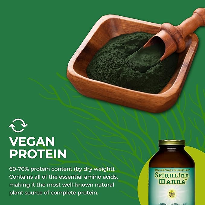 HealthForce SuperFoods Spirulina Manna - Tablet - 1200 Vegan Tablets