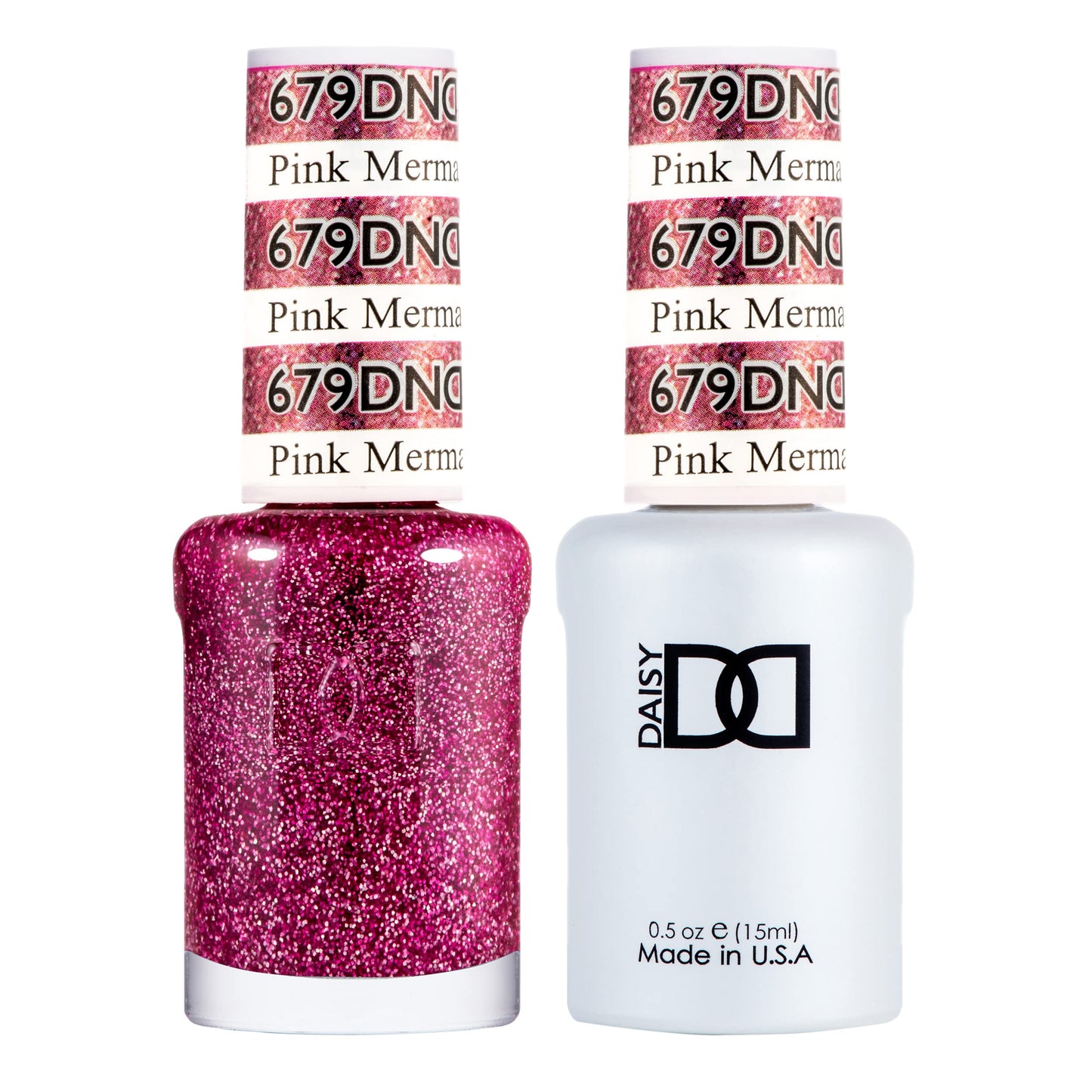 Dnd Gel Polish Set - 1 Each Of Pink Gel Polish And Pink Nail Polish, 679 Pink Mermaid, 0.5 Fl Oz