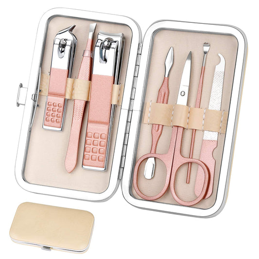 Manicure Set, Women Grooming Kit, Pedicure Kit, Nail Clippers, Professional Grooming Kit, Nail Tools Gift With Travel Case For M