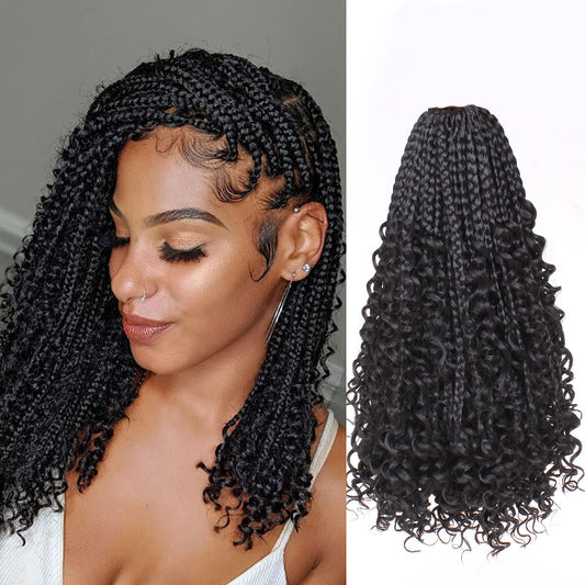 Beverlee 14 Inch Boho Box Braids 8 Packs 128 Strands Goddess Box Braids Crochet Hair Bohemian Hippie Braids Braiding Hair Box Br