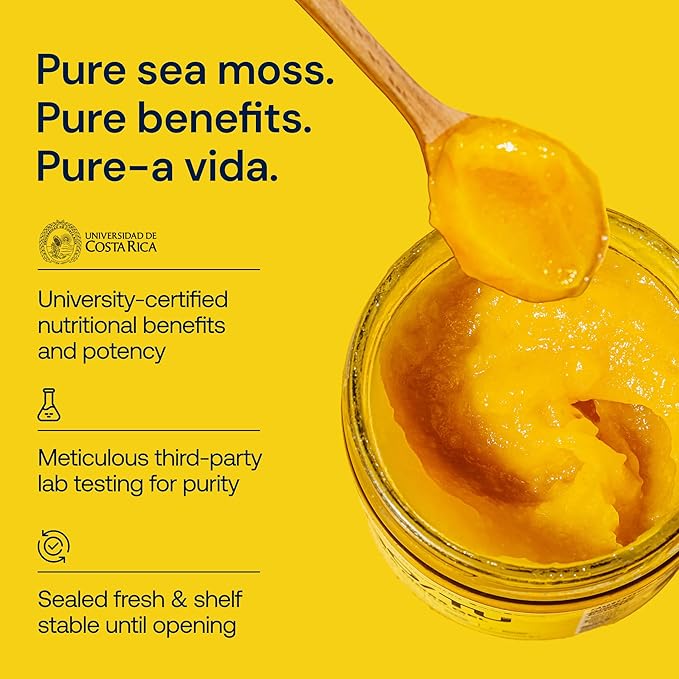 GO/TU Sea Moss Gel – 16oz Pineapple | Pure, Shelf-Stable Superfood | Nature’s Multivitamin