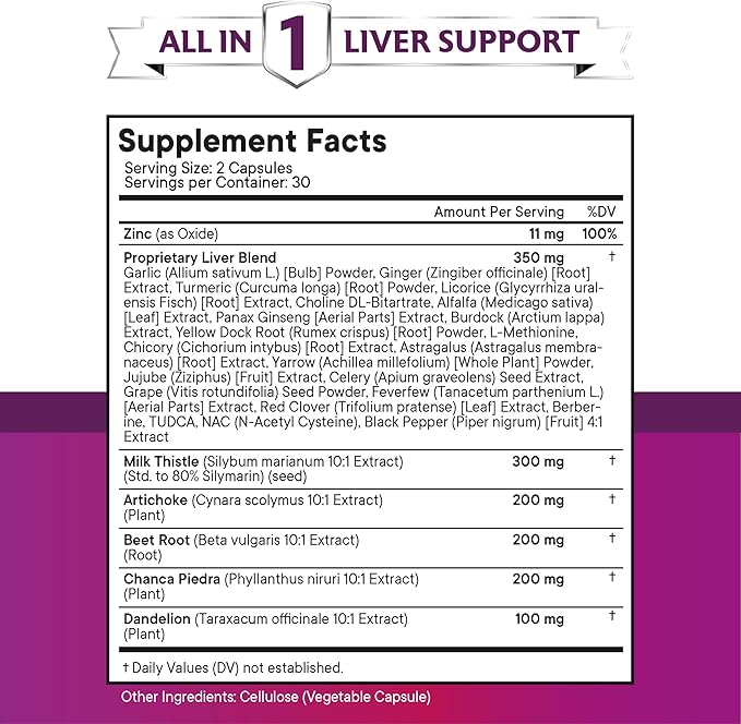 NEW AGE Milk Thistle NAC Chanca Piedra Beet Root Artichoke Dandelion Root Astragalus - Plus TUDCA & Ginger - 180 Count