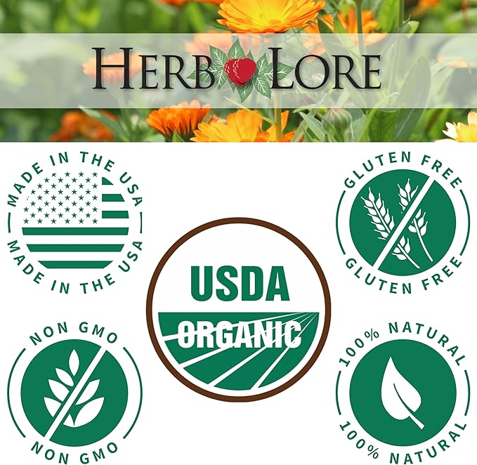 Herb Lore Organic Shatavari Root Extract Tincture - Liquid Shatavari Drops (Asparagus Racemosus) for Lactation and Wellness Support - Alcohol Free (4 fl oz)