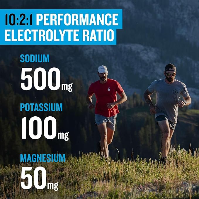Electrolyte Packets for Recovery & Hydration | Organic & Sugar-Free Electrolytes Drinks | Works Faster Than Powder Drink | On-The-Go Liquid Hydration Drink | Lemonade, 10 Pack