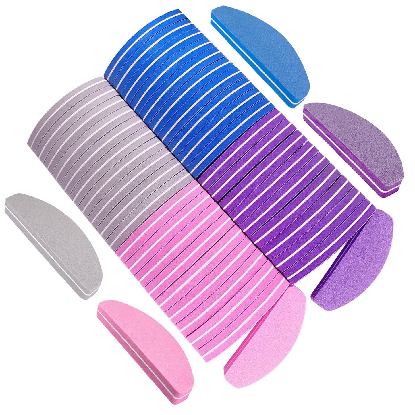 Nail Buffers (40 Pcs), Buffer Block Nail Files Bulk For Acrylic Nails And Natural Nails Double Sided 100/180 Grit Portable Washa