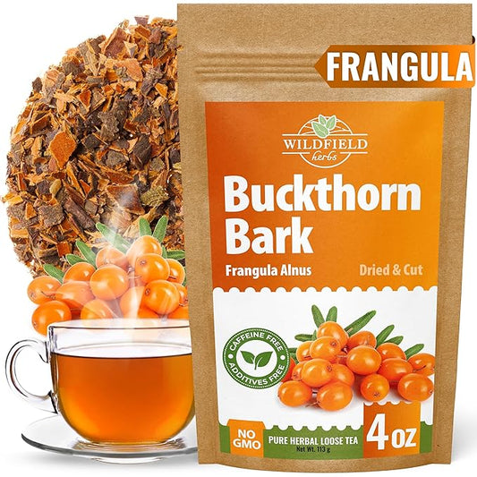 4 oz. Buckthorn Bark Buckthorn Tea Herbal (Frangula Alnus) - 113g Buckhorn Bark Herb Tea Espino Blanco